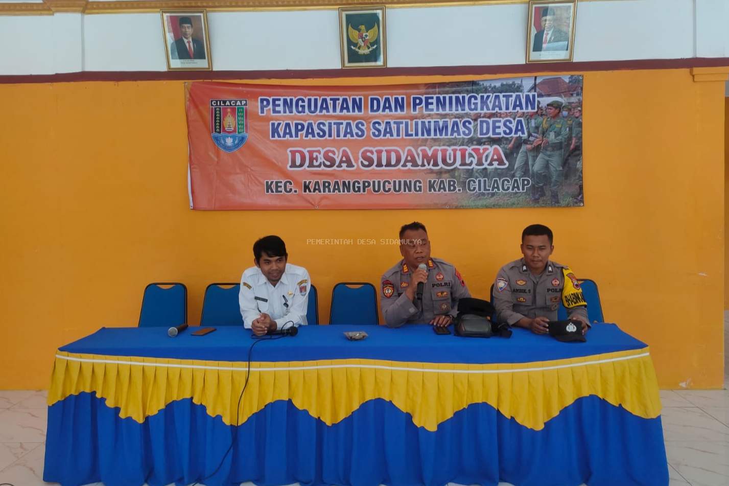 Peningkatan kapasitas satlinmas Desa Sidamulya